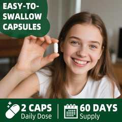 VPKIN gluten-free vegan capsules arranged for daily wellness