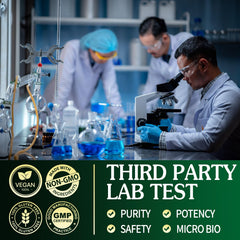 VPKIN morning routine shot with bottle and glass of water