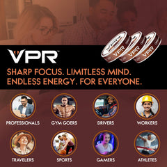 VPR Energy Alpha GPC graphic on pouch promoting memory-friendly focus