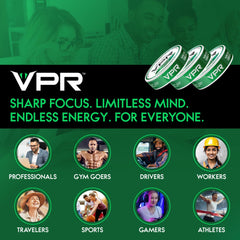 VPR Energy Alpha-GPC and L-Theanine visual emphasizes calm, steady energy.