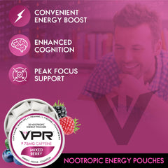 VPR Energy L-Theanine and Tyrosine for balanced focus and mood.