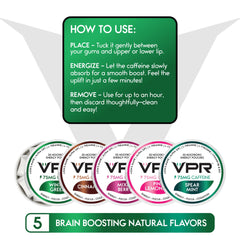 VPR Energy travel-friendly pack ready for workouts and study sessions.