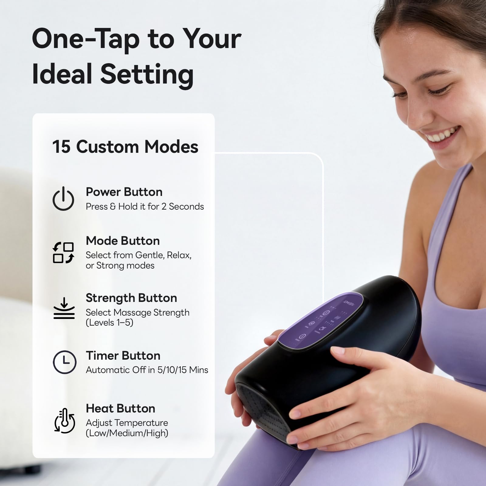 VRENMOL Hand Massager emergency-release valve ensures safe operation