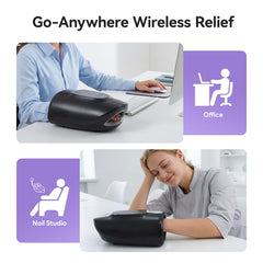 VRENMOL heat and massage therapy activates in seconds for soothing warmth