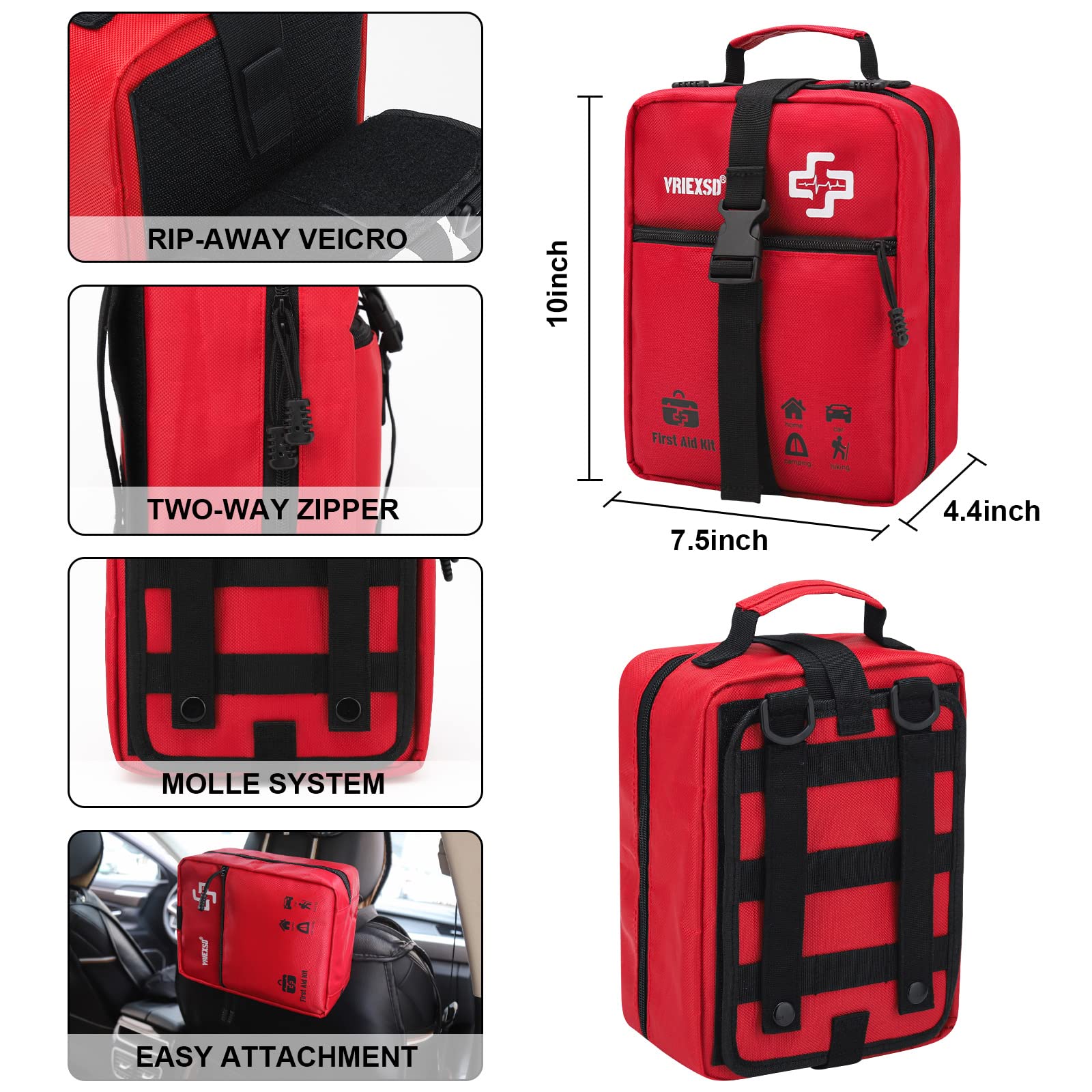 VRIEXSD emergency blanket and tourniquet set for versatile care in emergencies.