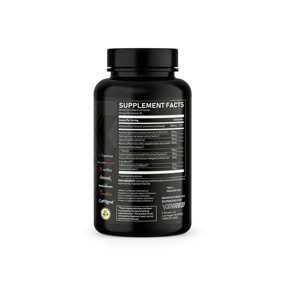 VShred MD Burn Evolved 2.0 capsules ready for daily energy and blood sugar balance