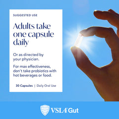 VSL4 Gut Daily Probiotics suitable for women and men.