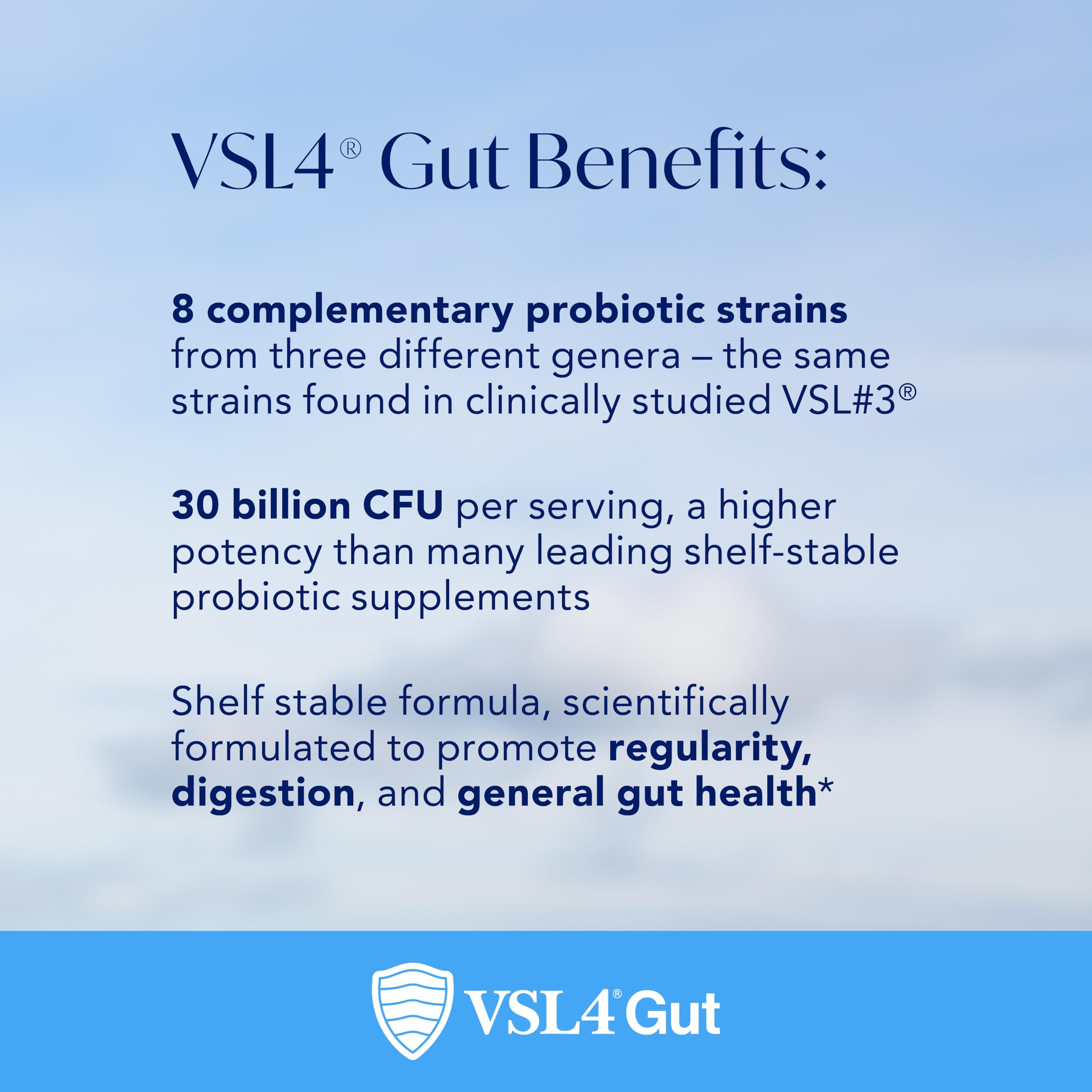 VSL4 Gut travel-friendly bottle designed for on-the-go probiotic use