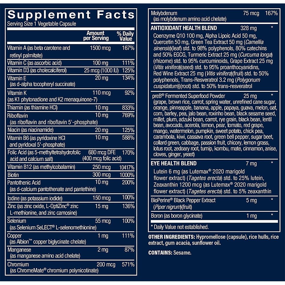 Vthrive Bioactive Men capsules close-up for energy and stress support.