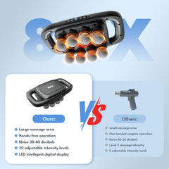 VTT 8-head massage gun long-lasting battery for all-day use.
