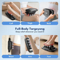 VTT 8-head massage gun ultra-quiet motor for discreet sessions.