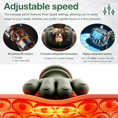VUITTOX neck massager with heat therapy delivering soothing warmth on the neck.