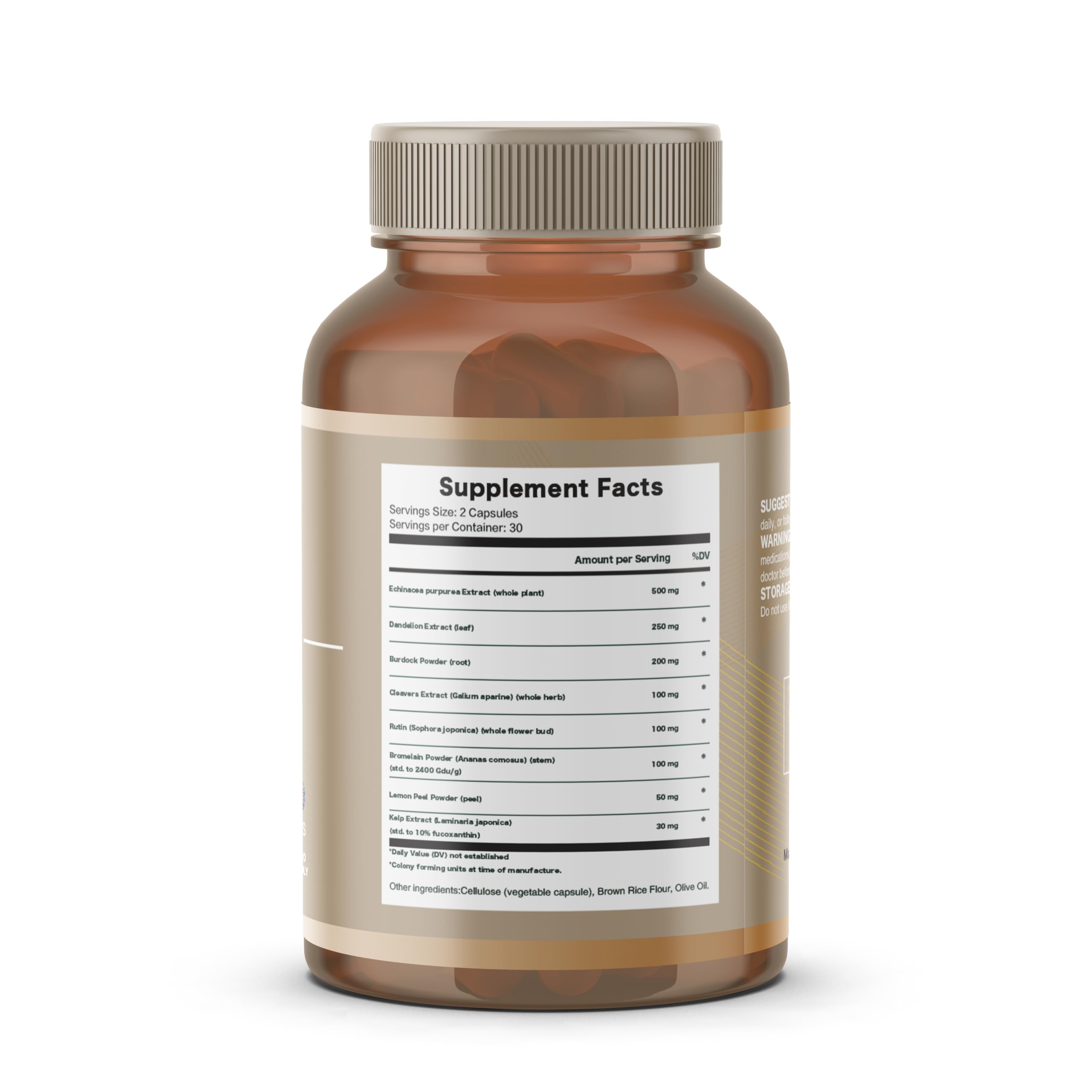 Vunexo label detail emphasizes purity and wellness