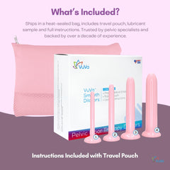 Vuva set sizes in use demonstrating versatile comfort