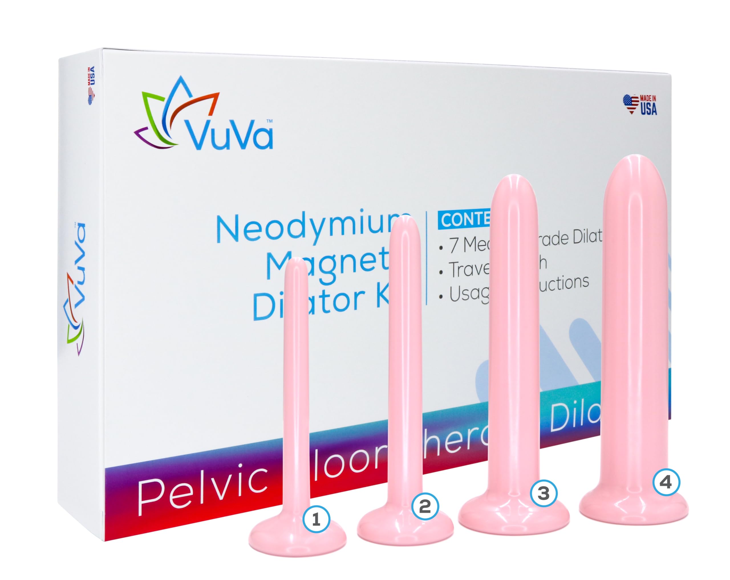 Vuva size set overview with four pieces for customizable comfort