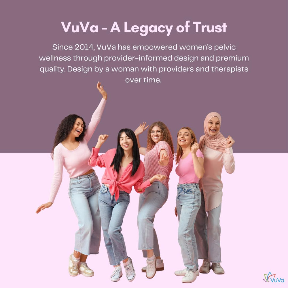VuVa travel-friendly packaging keeps dilators discreet and portable.