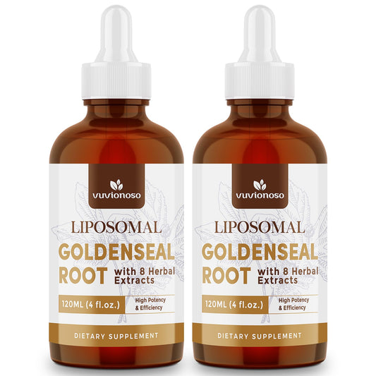 Vuvionoso Golden Seal tincture bottle for daily immune support.