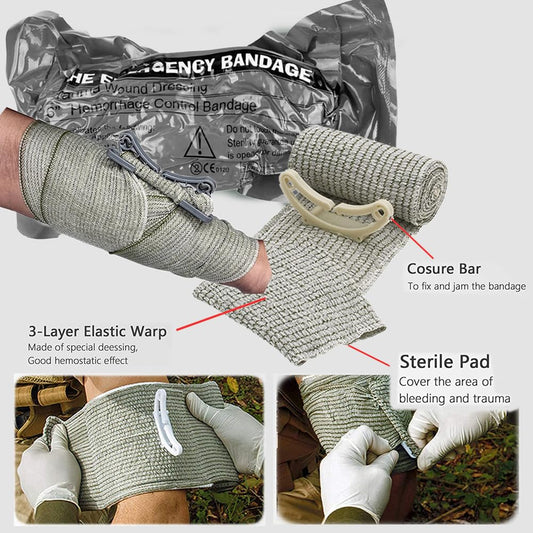 VVIITOP vented chest seal included for rapid chest wound management