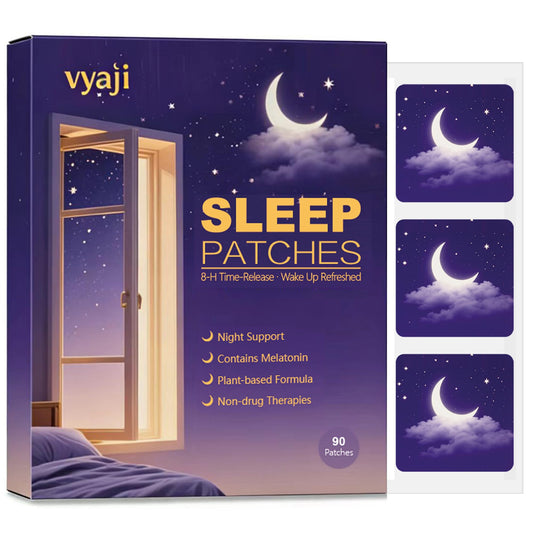 Vyaji 90-patches sleep patch front view, convenient nightly routine.