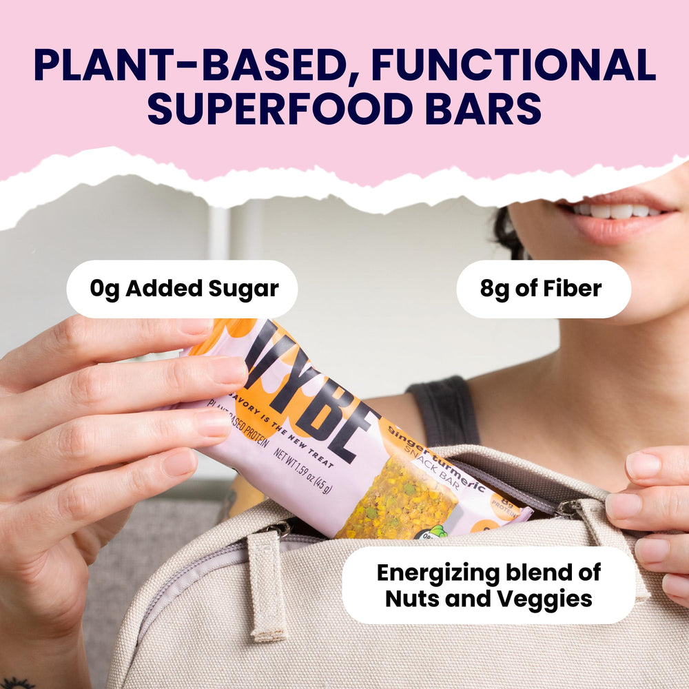 Vybe Savory bar on desk promotes midday natural energy during work