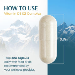 Vykee Nutrition D3 K2 Complex QR code on label for purity details.