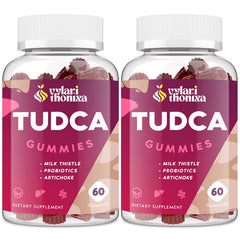 Vylarithonixa Tudca Gummies bottle highlights 2000mg per serving for targeted liver support.