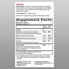 VYMUNE berry-flavor tablets close-up, tasty daily immune support.