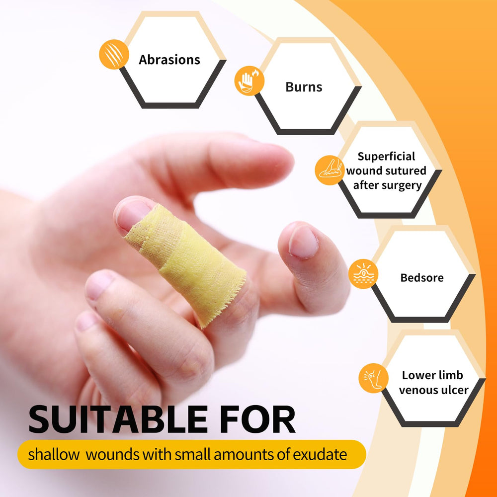 Vynalia sterile packaged dressings 1x8 for easy single-use application