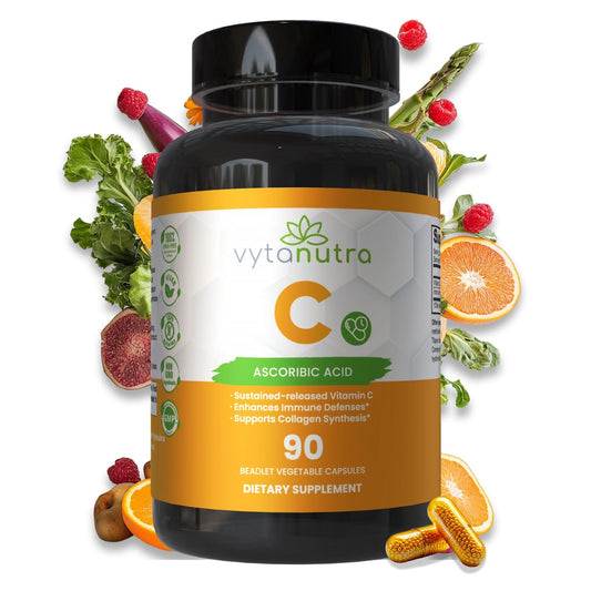 Vytanutra Immune Support Vitamin C bottle front highlighting daily wellness