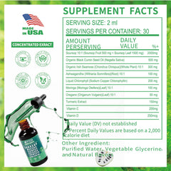 Vyxion turmeric and herbs indicating enhanced absorption in the blend.