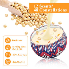 VZCBZC long-lasting candles deliver over 20 hours of scent.