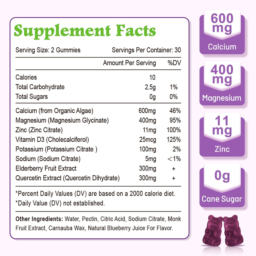 VZOXAINS gummies blueberry pour image showing simple, tasty supplementation