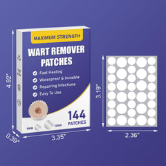 WABRINY box includes 144 patches for convenient, repeated use.