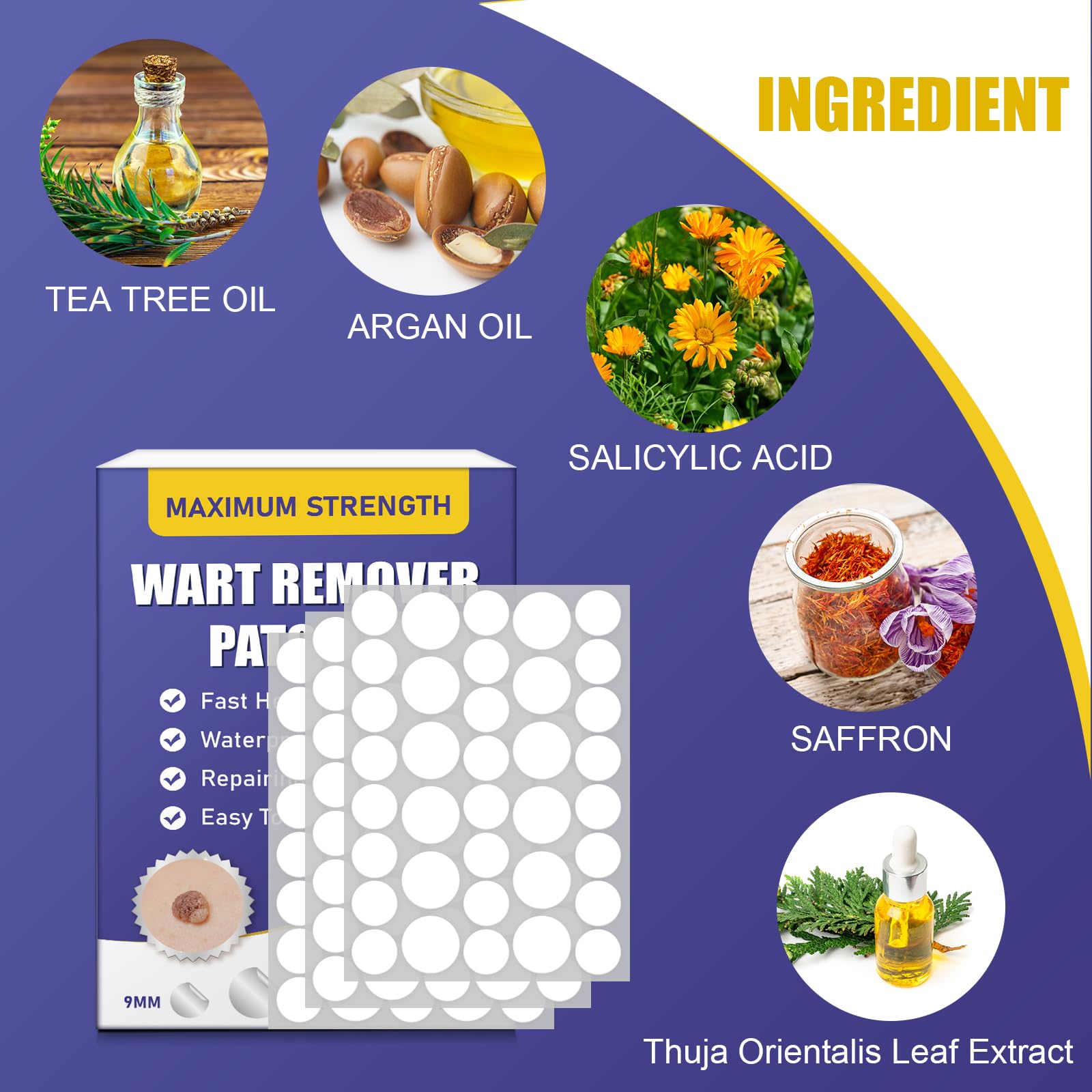 WABRINY patches provide strong adhesion for overnight wear.