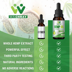 WACHRAY hemp oil drops on daily routine setup, potential calm and focus.