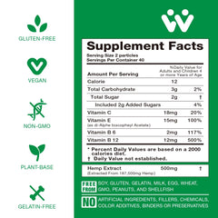WACHRAY Nutrition gluten-free and GMO-free gummies on packaging for allergen awareness.
