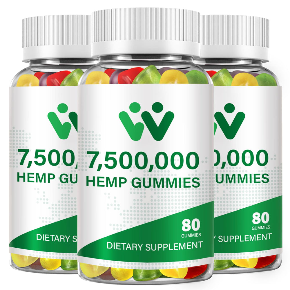 WACHRAY Nutrition hemp gummies 3-pack bottle for daily use.