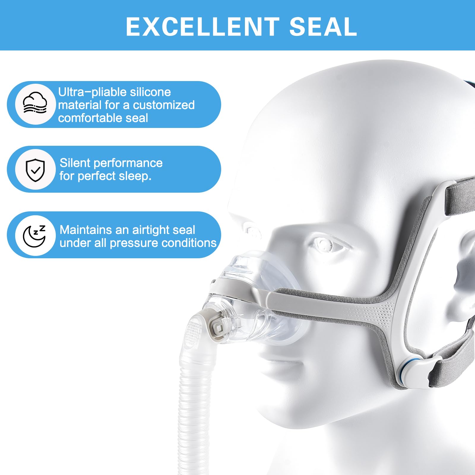 Wagleriz AirFit N20 nasal cushion easy to clean with mild soap and water.