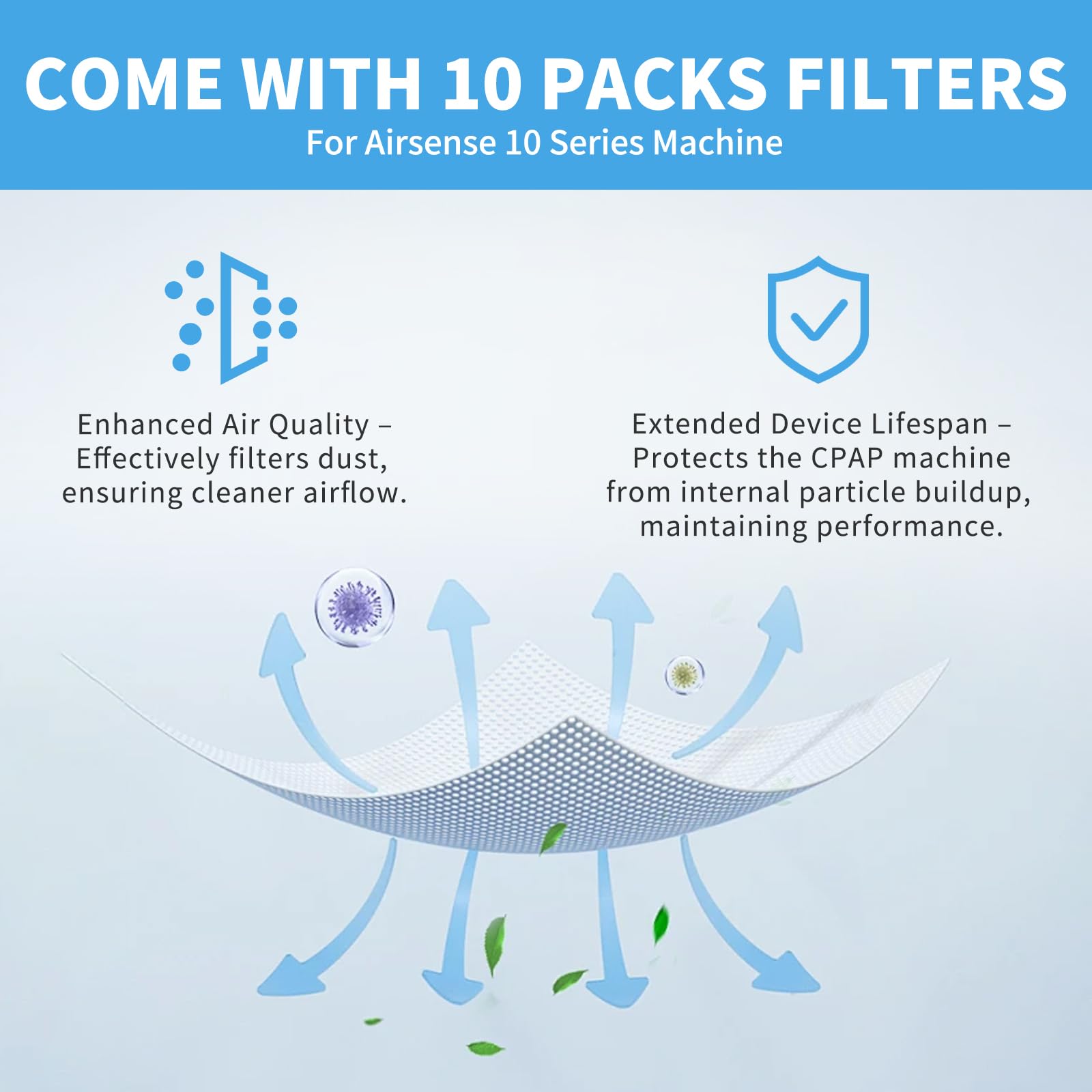 Wagleriz CPAP accessory pack supports easy replacement and maintenance.