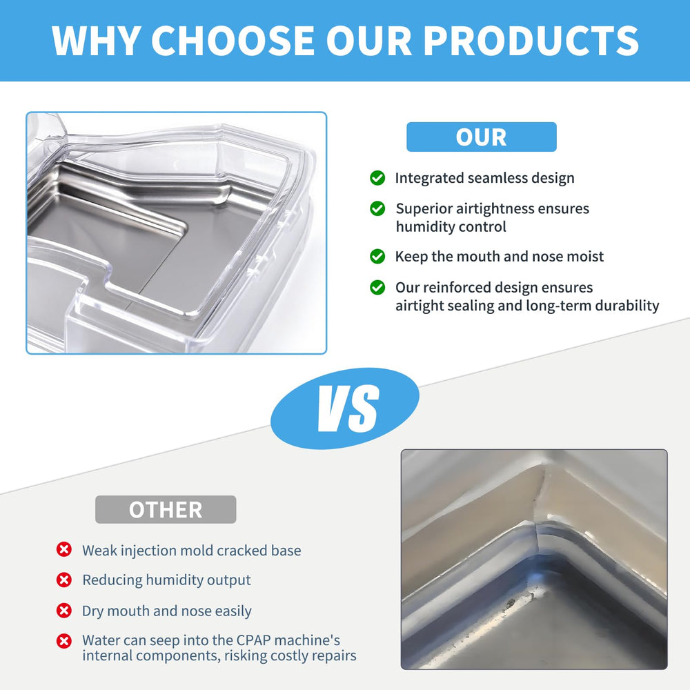 Wagleriz Water Chamber uses medical-grade materials for daily CPAP use.