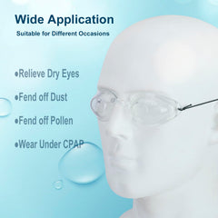 WAHAH sleep mask worn for a gentle seal and uninterrupted rest.