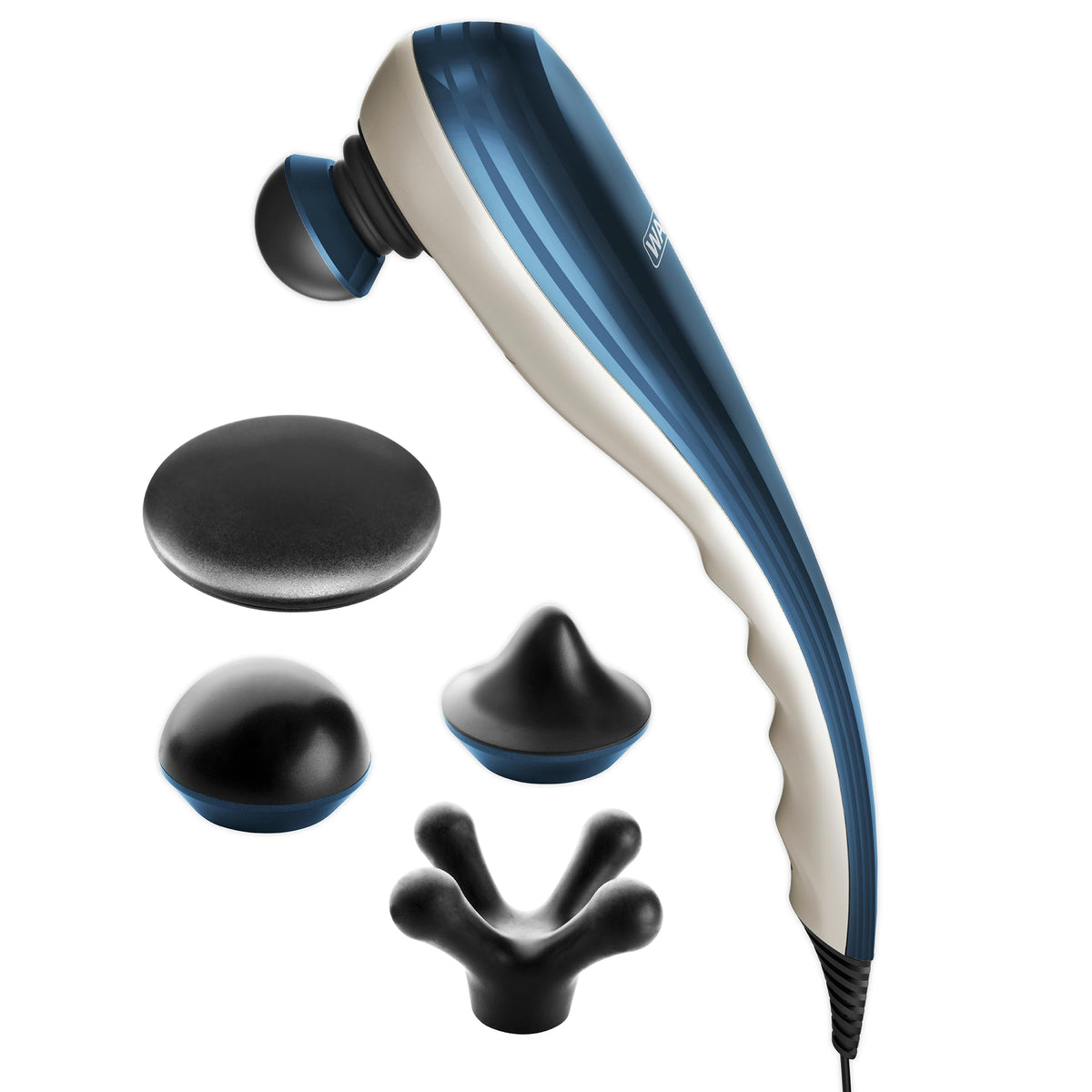 Wahl Deep Tissue Massager with Flat Disc for broad coverage and deep relief.
