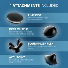 Wahl Deep Tissue Massager Long Handle enhances reach to back and shoulders.