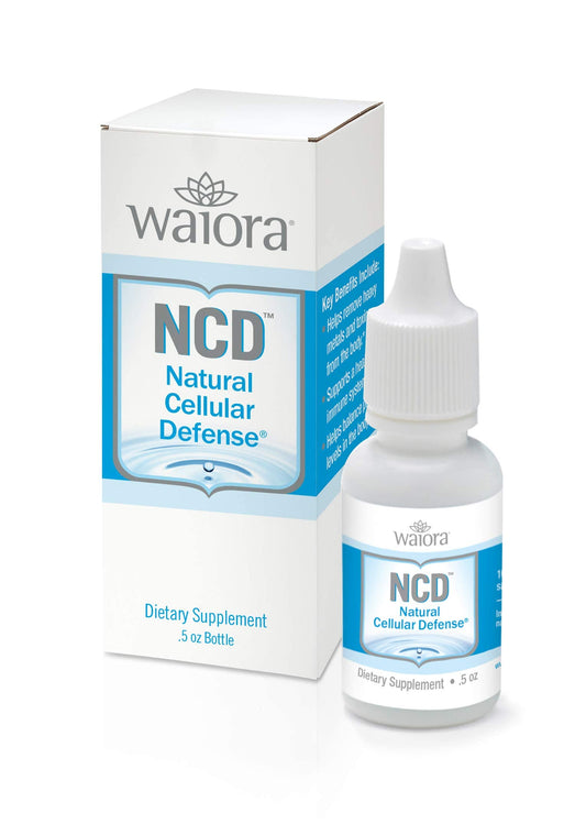 Waiora Natural Cellular Defense bottle and dropper for easy daily use.