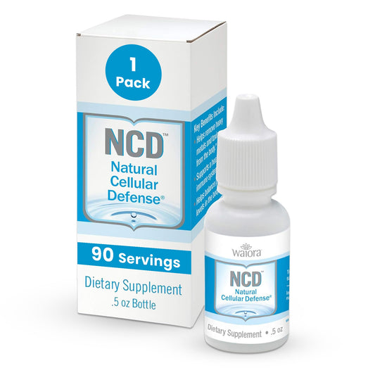 Waiora NCD liquid bottle with dropper for easy daily use and enhanced absorption.