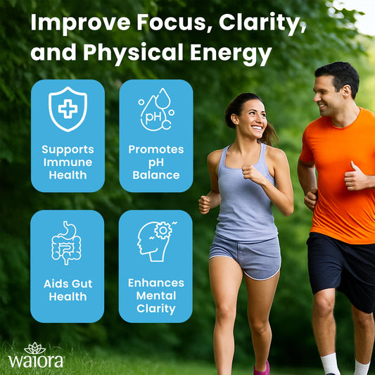 Waiora NCD liquid dropper delivering precise servings for daily wellness.
