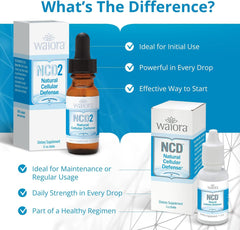 Waiora NCD liquid pH-balance focus bottle for cleansing routines.