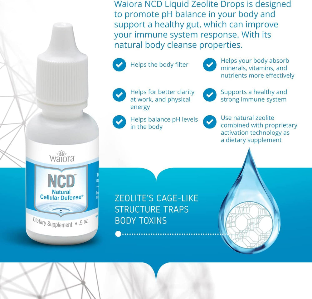 Travel-friendly Waiora NCD bottle showing compact design.