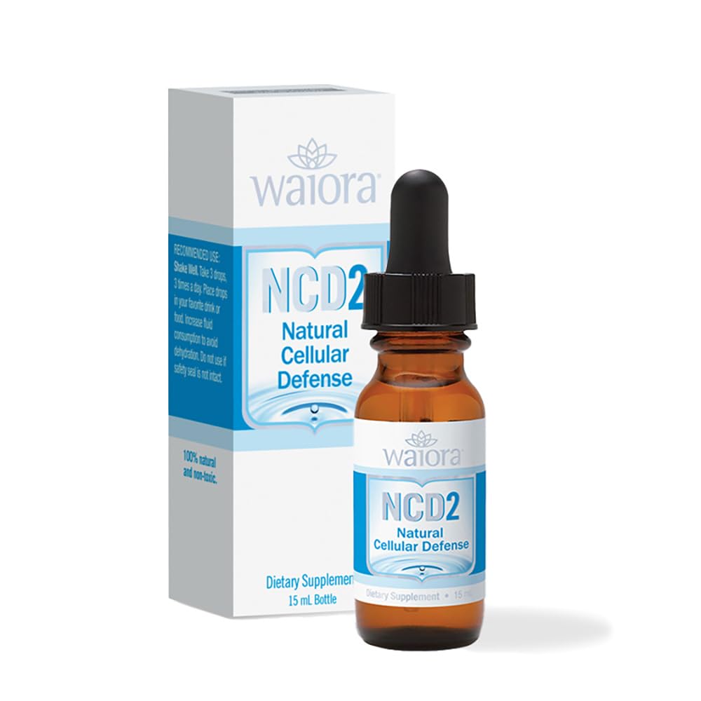 Waiora NCD2 liquid mineral bottle ready for daily wellness support.