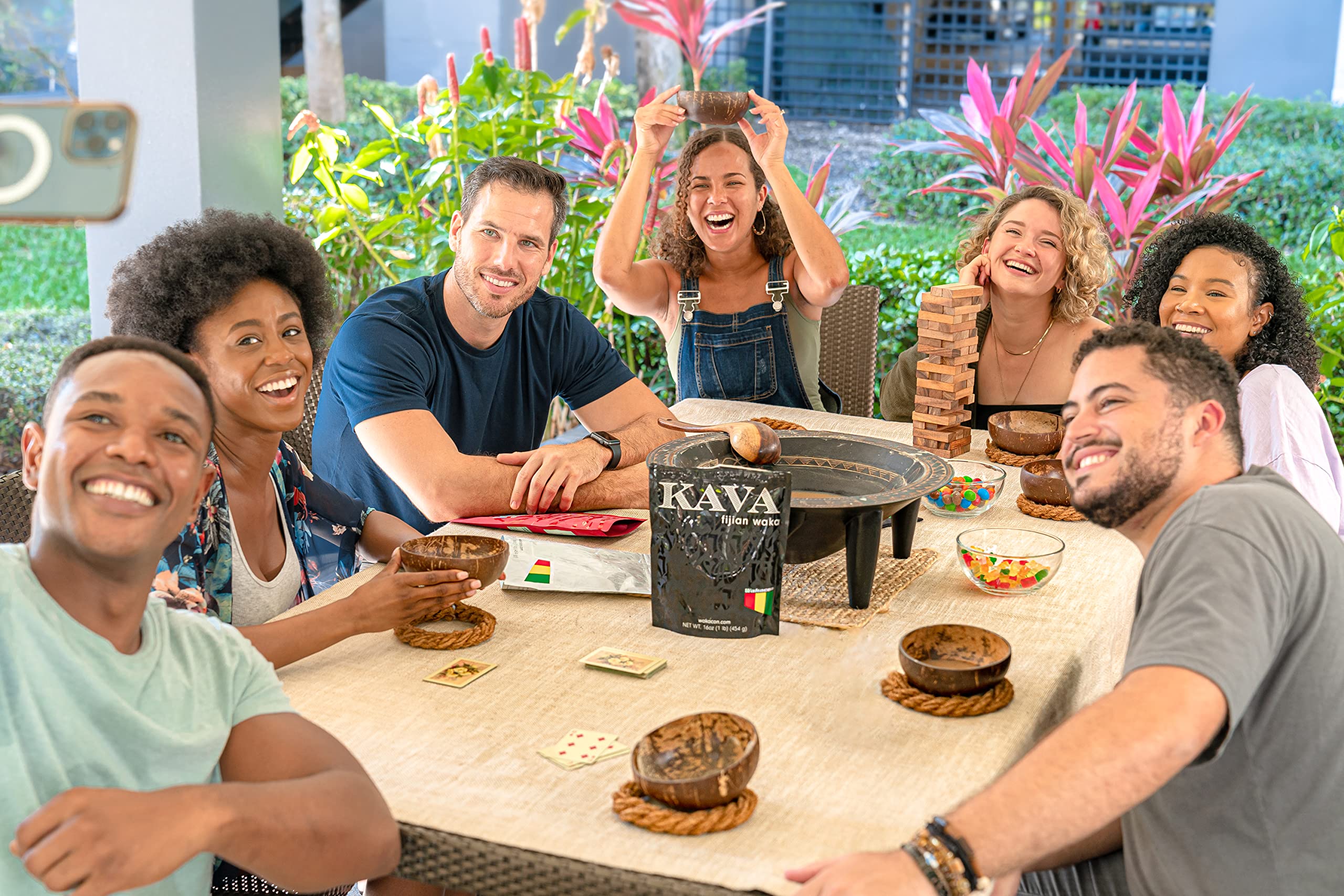Wakacon Kava Waka powder in a bowl for easy mixing
